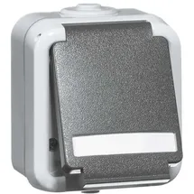 Peha Schuko-Steckdose Aufputz grau 1 St.