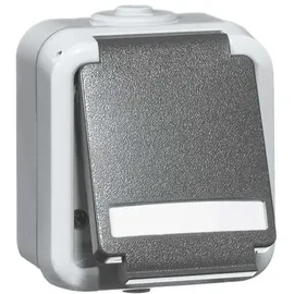 Peha Schuko-Steckdose Aufputz grau 1 St.