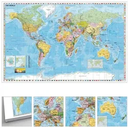 STIEFEL Eurocart Landkarte »Weltkarte zum Pinnen« 120 x 80 cm