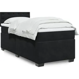 vidaXL Boxspringbett 80 x 200 cm Schwarz