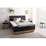OTTO products Boxspringbett, LED-Beleuchtung, mit zertifizierten, recycelten Bezugsstoffen