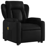 vidaXL Massagesessel mit Aufstehhilfe Kunstleder 149,5 x 78 x 0 cm Schwarz elektrisch