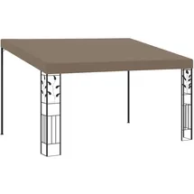vidaXL Wand-Pavillon 3 x 4 m Taupe