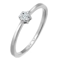 Elli DIAMONDS Verlobungsring Diamanten (0.045 ct.) 585 Weißgold 56 Damen 