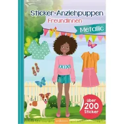 ARSEDITION 134626 Sticker-Anziehpuppen Metallic - Freundinnen