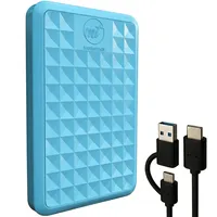 ModusTech Facet 1TB Externe Festplatte Tragbar USB-C/USB 3.1 5Gbps — Kompakte High Speed HDD für Backup, Datensicherung, Gaming, PC, Mac, Laptop, PS4, Xbox, Smart TV Blau