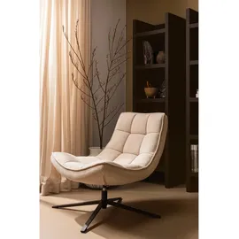 Woood Drehsessel Maudi Webstoff 74 x 84 x 86 cm Beige