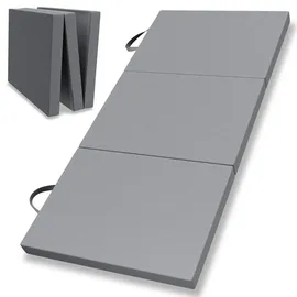 eloneo Klappmatratze 90 x 200 cm H2 Polyester/Leinen