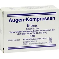 KERMA Verbandstoff GmbH Augenkompressen 5,8 x 7 cm