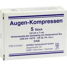 KERMA Verbandstoff GmbH Augenkompressen 5,8 x 7 cm
