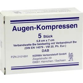 KERMA Verbandstoff GmbH Augenkompressen 5,8 x 7 cm