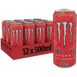 Monster Energy Ultra Watermelon Zero Zucker Dose 12x0,5l