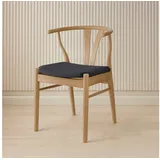 Hammel Furniture Stuhl Freja, Esszimmerstuhl, Wohnzimmerstuhl, Massivholz, gepolsterte Sitzfläche, versch. Farbvarianten grau