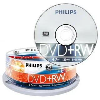 Philips DVD+RW 4,7GB 4x 25er Spindel