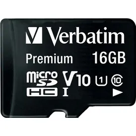 Verbatim microSDHC 16GB Class 10 + SD-Adapter
