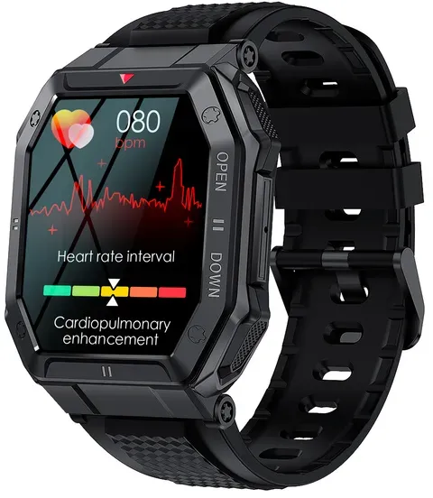 Neuer Smartwatch GlacierX Trail Black GX-TC55