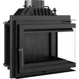 Kratki Rechter Kamin-Einsatz KRATKI SIMPLE 8kW Schließset - Schwarz