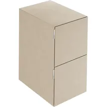 Keuco Edition 11 Art Sideboard 2 Frontauszüge, Innenbeleuchtung, Keramik, sahara