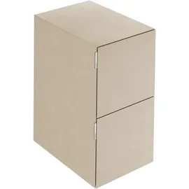 Keuco Edition 11 Art Sideboard 2 Frontauszüge, Innenbeleuchtung, Keramik, sahara