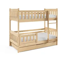 masseno Etagenbett Lucia 80 x 160 cm Kiefer massiv braun