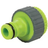 Silverline Hahnanschlussstück 1/2–3/4 Zoll grau