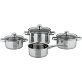 CS Kochsysteme Belm Topf-Set 4-tlg. 3 x Kochtopf + Stielkasserolle