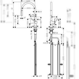 Hansgrohe Talis M54 Einhebelmischer Edelstahl
