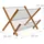 Relaxdays Abtropfgestell CROSS 27 x 39 x 29 cm natur