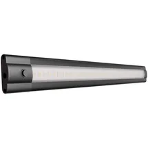 ledscom.de LED Unterbauleuchte SIRIS, 30cm, flach, schwarz, 4 W, 368lm, warmweiß