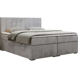 MKS Meble BOXBETT LOPE 160/200 - Hellgrau Velvet - H3