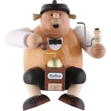 KWO Olbernhau Räuchermann Kantenhocker 15 cm braun