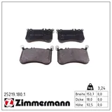 ZIMMERMANN Bremsbelagsatz, Scheibenbremse