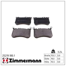 ZIMMERMANN Bremsbelagsatz, Scheibenbremse