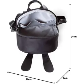 Childhome CHILDHOME, Kinderrucksack Baby, Schule, Vorschule, Kinderkrippe, Zwei Fächer, Lunchbag/Flaschen geeignet, Abnehmbare Sicherheitsschnalle, Wasserabweisend, My First Bag,