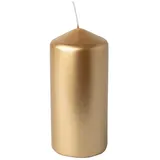 Stumpenkerze 13 x 6 cm 1 St. gold