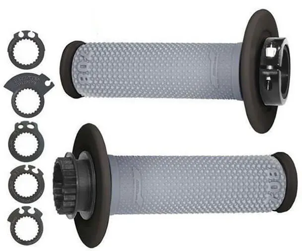 PROGRIP Stuurgrepen 708, grijs/zwart, Lock-On Grips, zwart-grijs