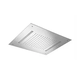 Herzbach Living Spa Farblicht-Regenbrause 11.600500.2.01 500x500mm, Regen, Edelstahl poliert