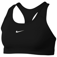 Nike Damen Med Pad Bra Sports, Black/White, L
