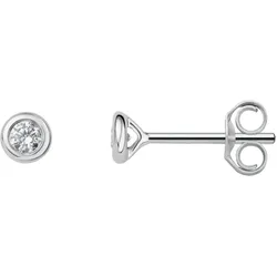 Paar Ohrhänger VIVANCE, silber, Ohrringe, Damen, Damen, 0.17 ct, Weißgold 750-Diamanten, Weißgold 750, Diamanten, Damen Gold Schmuck Zarge