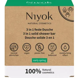 Niyok 3in1 Feste Dusche Körper + Haare + Gesicht 80 g
