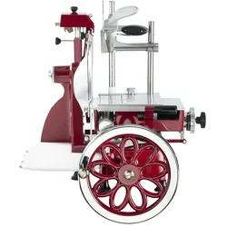 Fac – Allesschneider manuelles Schwungrad Modell F 300 VO STANDARD mit geblümtem Schwungrad – ROT