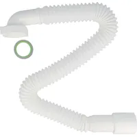 tecuro flexibler Spülen-Ablaufschlauch 850 mm Weiß