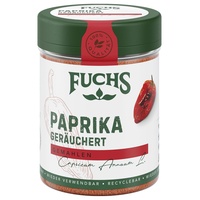 Fuchs Gewürze - Paprika geräuchert gemahlen - rauchiger Geschmack für BBQ, Gulasch oder Tofu - natürliche Zutaten - 60 g in wiederverwendbarer, recyclebarer Dose