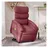 vidaXL Massagesessel mit Aufstehhilfe Polyester 92 x 99,5 x 92 cm Weinrot elektrisch