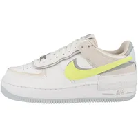 Nike Damen Air Force 1 Shadow Sneaker, White Lt Lemon Twist Wolf Grey, 43