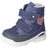 Klettstiefel »Fina WMS: normal«, Kindergartenschuh, Winterstiefel mit wasserdichter Sympatex Membran, Gr. 24, dunkelblau-rosa, , 50794456-24