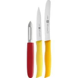 Twin Grip Allzweckmesser und Gemüse- und Obstmesser mit Schäler
