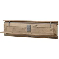 MASSIVMOEBEL24.DE Wandregal 180 x 25 x 38 cm Beige