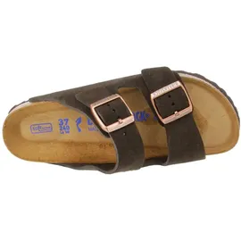 Birkenstock Arizona Mocca Weichbettung Veloursleder Schmal Unisex - Braun 40