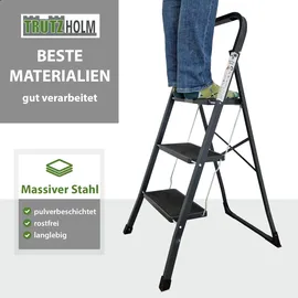 Trutzholm Trittleiter Klappleiter 3 Stufen
